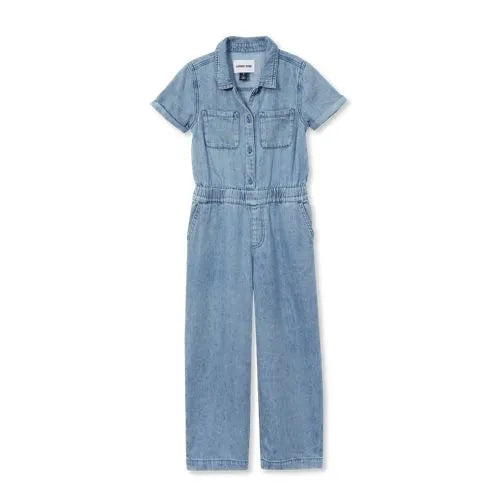 Girls Lightweight Denim Jumpsuit