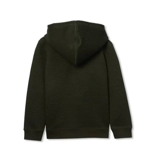 Boys Texture Knit Zip Up Hoodie
