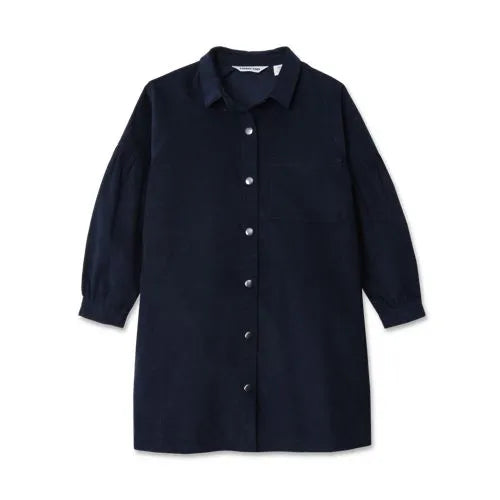 Girls 3/4 Sleeve Corduroy Shirt Dress
