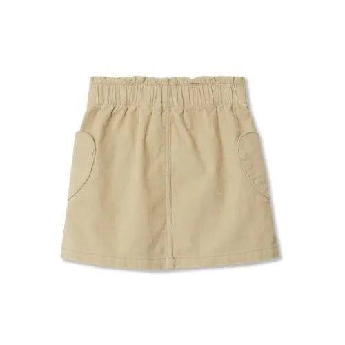 Girls Corduroy Skirt with Heart Pockets