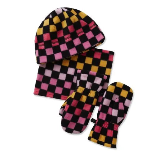 Kids Cozy Fleece Hat-Scarf-Gloves Set