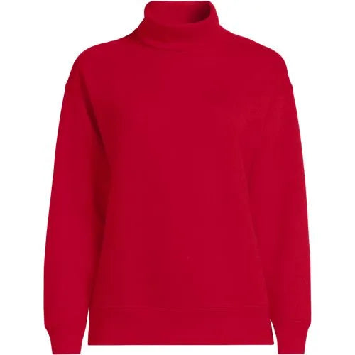 Women's Long Sleeve Serious Sweats Mock Neck Sweatshirt