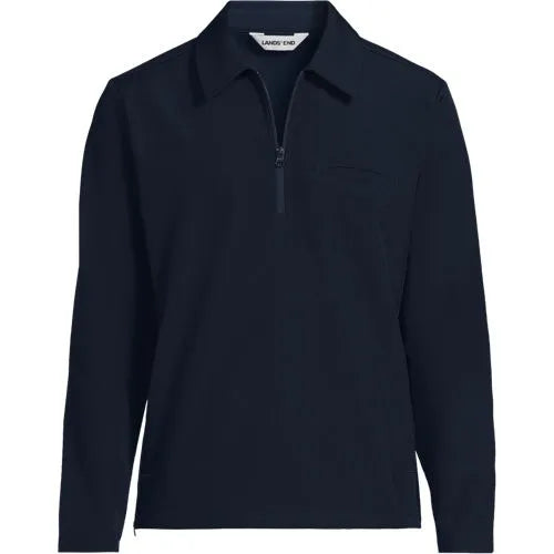 School Uniform Unisex Soft Shell Collared Half Zip Pullover Top