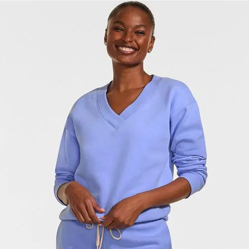 Women's Long Sleeve Serious Sweats V-neck Sweatshirt