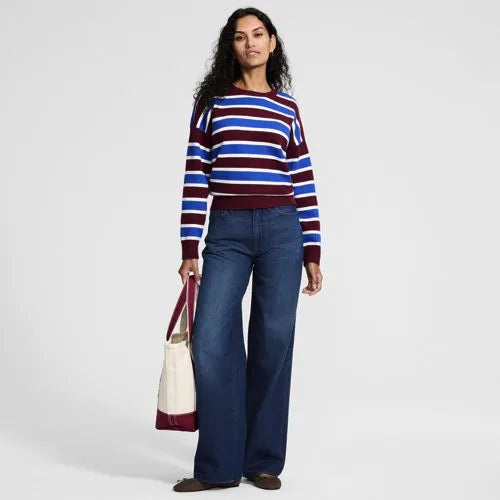 Women's Rigid Denim Mid Rise Baggy Jeans