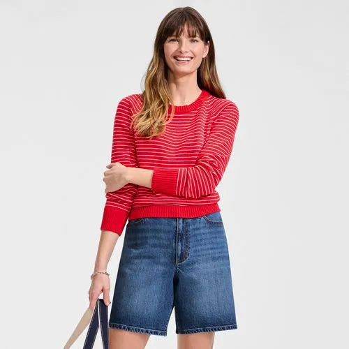 Women's Soft Denim Mid Rise 7" Jean Shorts