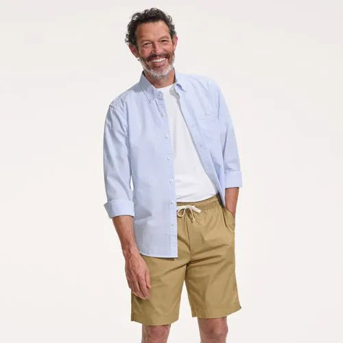 Men's 9" Lightweight Twill Pull On Deck Short
