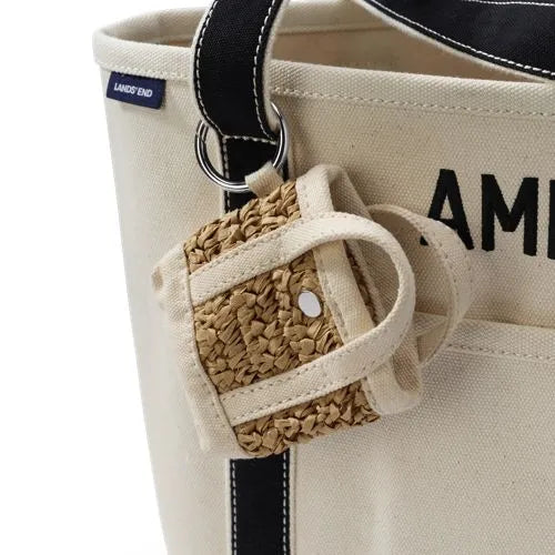 Micro Raffia Tote Charm