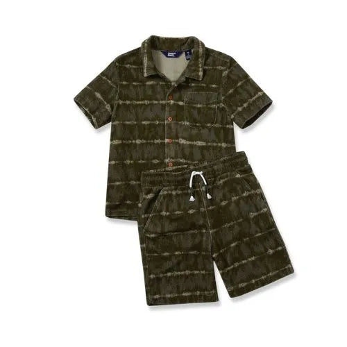 Boys Short Sleeve Terry Cover Up Set