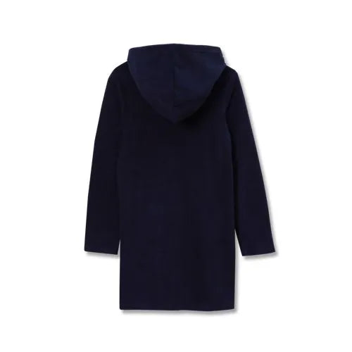 Girls Long Sleeve Hooded Front Pocket Terry Cloth Swimsuit Cover-Up
