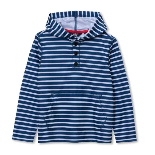 Boys Henley Pullover Hoodie