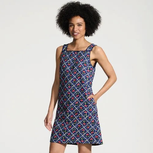 Women's Linen Shift Above the Knee Dress