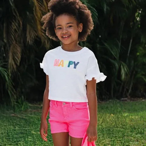 Girls Twill 5 Pocket Shorts