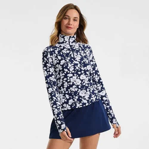 Women's SunShade UPF 50 Quarter Zip Rash Guard