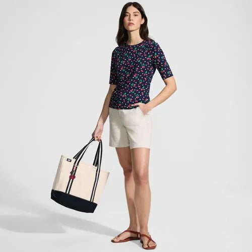Women's Elbow Sleeve Crewneck Garden Tee- Sunshade UPF 50 Quick Dry