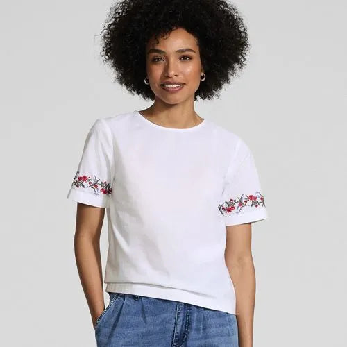 Women's Poplin Embroidered Shirt
