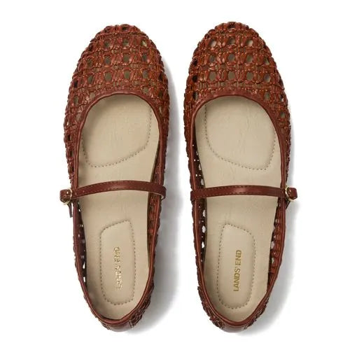 Women's Woven Mary Jane Flats