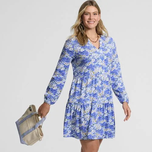 Women's Cotton Jersey Tiered Mini Dress