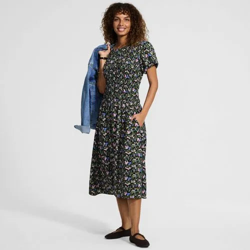 Women's Smocked Midi Dress