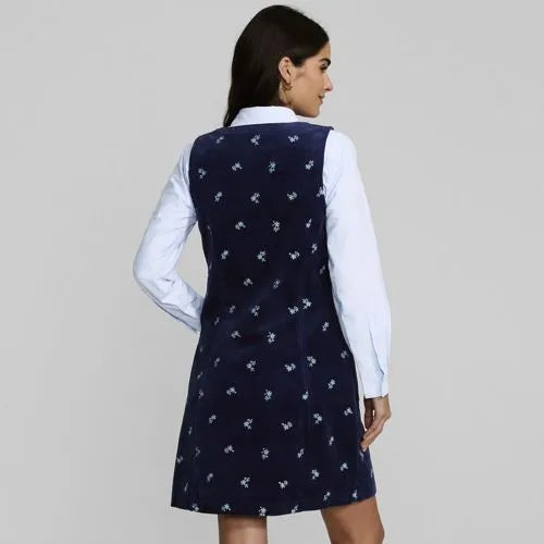 Women's Wide Wale Corduroy Shift Dress