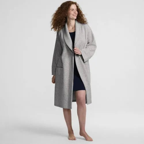 Women's Quilted Knee Length Robe