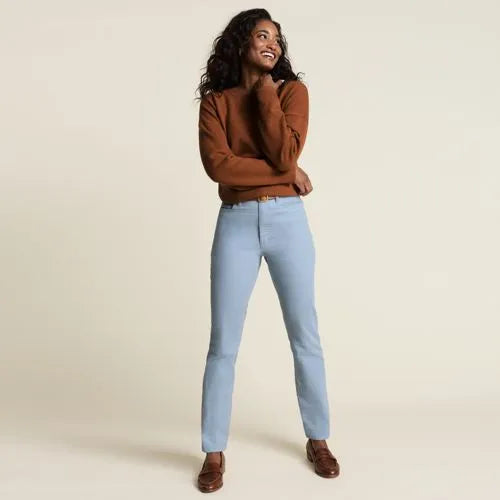 Women's Fine Wale Corduroy High Rise Straight Leg Pants