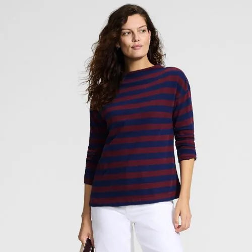 Women's Long Sleeve Mariner Funnel Neck Top