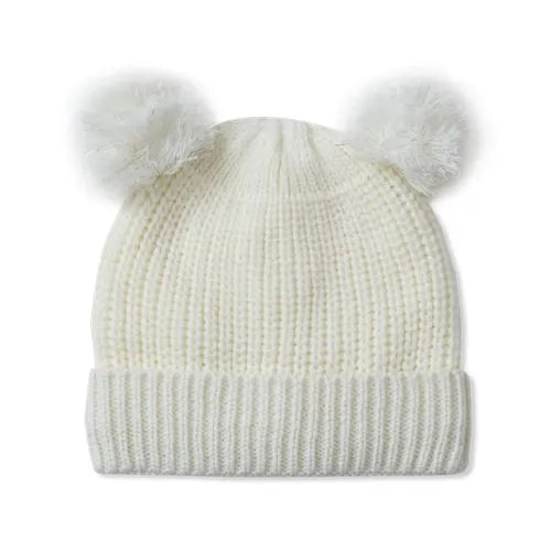 Girls Fleece Lined Pom Pom Hat