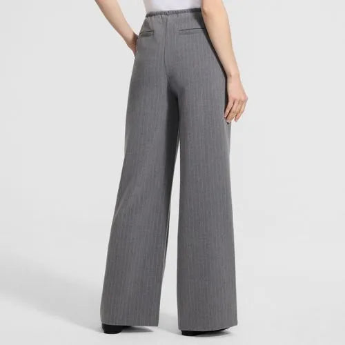 Women's Washable Suiting Mid Rise Wide Leg Pants