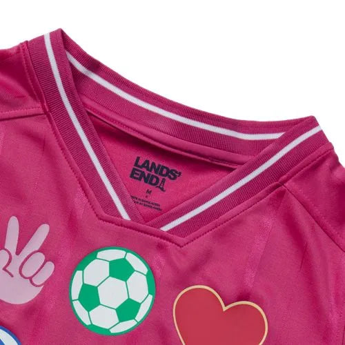 Girls Short Sleeve Soccer Jersey Top