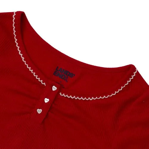 Girls Long Sleeve Sleep Henley