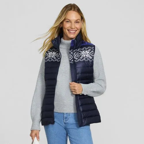 Women's Wanderweight Packable Down Print Vest