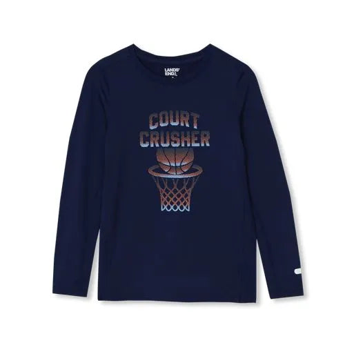 Boys Active Long Sleeve Graphic Tee