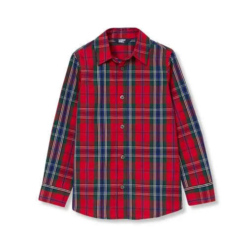 Boys Holiday Long Sleeve Poplin