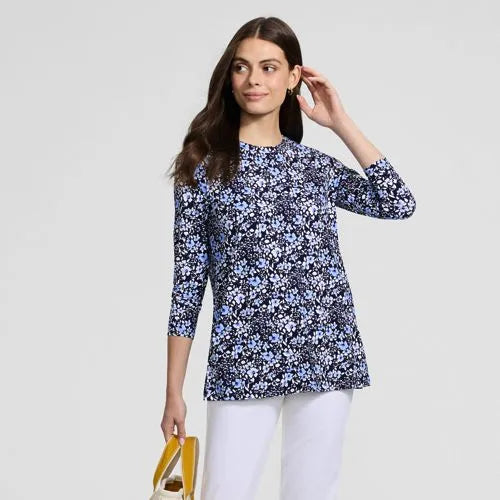 Women's Long Sleeve Split Hem Garden Tunic Tee - Sunshade UPF 50 Quick Dry