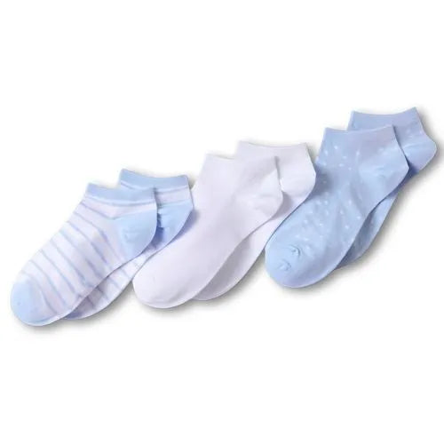 Women's Cotton Patterned Ankle Socks 3 Pack