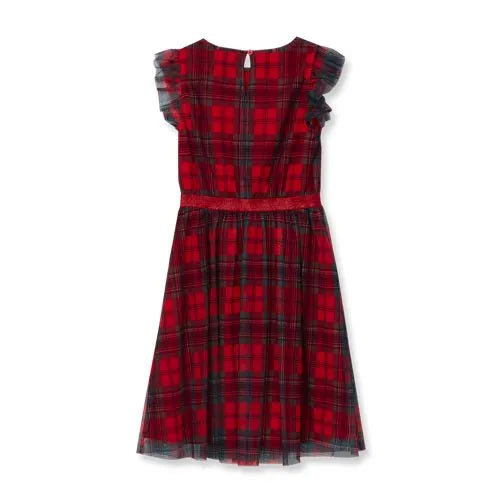 Girls Sleeveless Plaid Dress