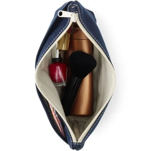 Zip Denim Pouch