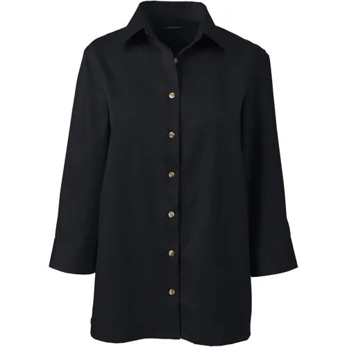 School Uniform Women's 3/4 Sleeve Performance Twill Shirt