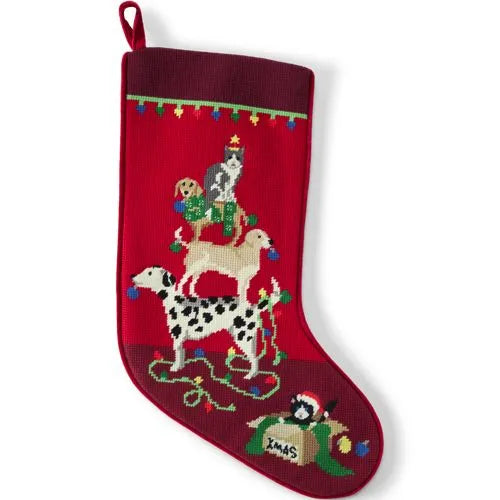 Needlepoint Personalized Christmas Stocking