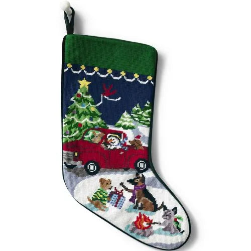 Needlepoint Personalized Christmas Stocking