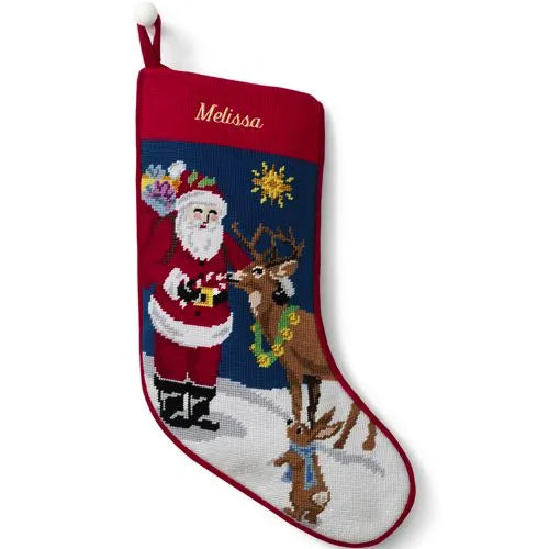 Needlepoint Personalized Christmas Stocking