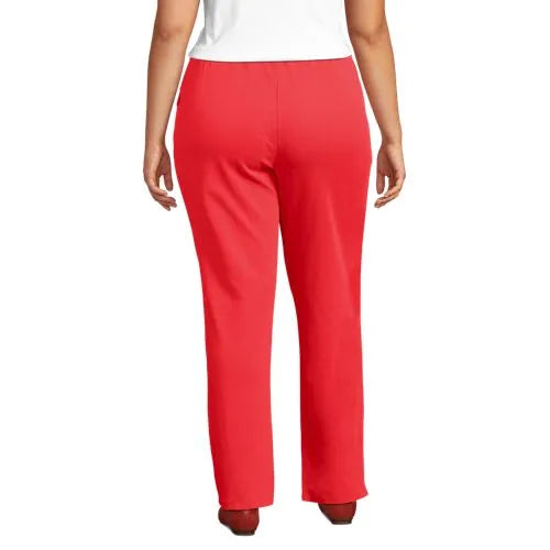 Plus Size Sport Knit High Rise Pants