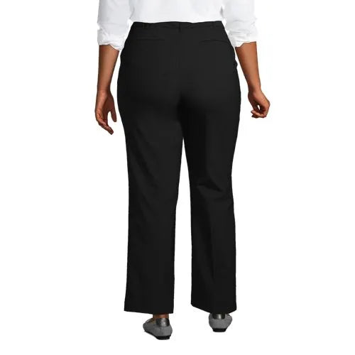 School Uniform Women's Plus Size Washable Wool Plain Comfort Trousers