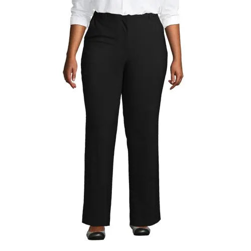School Uniform Women's Plus Size Washable Wool Plain Comfort Trousers