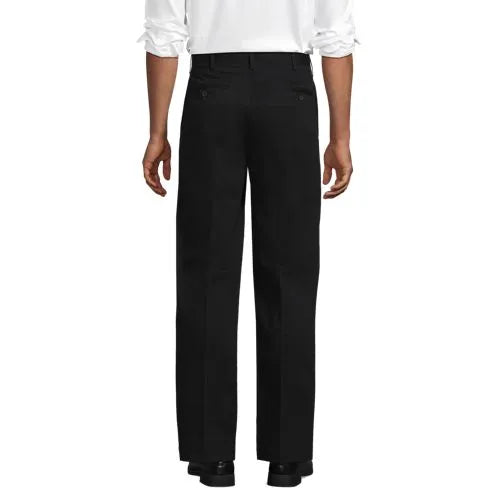 Men's No Iron Traditional Fit Plain Front Chino Pant