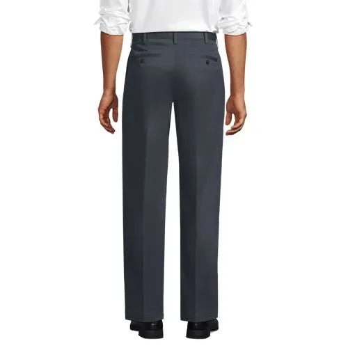 Men's No Iron Traditional Fit Plain Front Chino Pant
