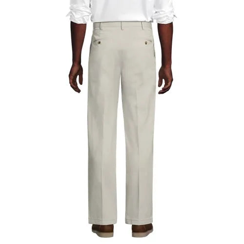 Men's No Iron Traditional Fit Plain Front Chino Pant