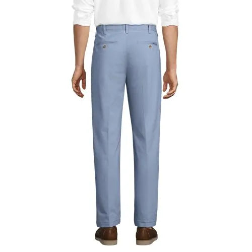 Men's No Iron Traditional Fit Plain Front Chino Pant