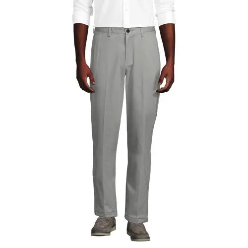 Men's No Iron Traditional Fit Plain Front Chino Pant